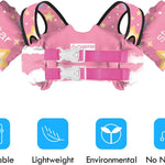 Chriffer Kids Swim Vest Life Jacket for 30-55 Pounds Boys and Girls, Toddler Floaties with Shoulder Harness Arm Wings for 2,3,4,5,6,7 Years Old Baby