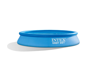INTEX 28106EH Easy Set Inflatable Swimming Pool: 8ft x 24in – Puncture-Resistant Material – Quick Inflation – 513 Gallon Capacity – 18in Water Depth
