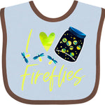 inktastic I Love Fireflies Baby Bib