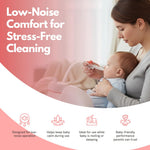 BabySmile – Baby Nasal Aspirator for S-504 Models | BPA-Free Electric Nose Cleaner for Mucus, Snot & Boogers | Simple Controls & Easy-to-Clean Parts | Infant & Toddler Nose Care