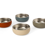 Monkey Proof™ Non-Toxic Stainless Steel Child Bowl 5” with Non-Slip Silicone Shell, (Set of 4 bowls) Unbreakable, Mess Free Feeding for Babies, Toddlers, Kids, BPA free (Arizona)