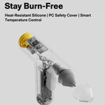 HOTO Cordless Auto Dispensing Glue Gun, Easyflow Hot Glue Gun with 40 Glue Sticks, 30s Fast Heating, 3000mAh USB-C Rechargeable, Anti-Scald & Anti-Drip, Ideal for DIY Crafts, Home Repairs & Decoration