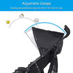 BABY JOY Double Umbrella Stroller, Lightweight Travel Side by Side Twin Stroller with Large Storage, Cup Holder, 5-Point Safety Harness, Adjustable Canopy & Compact Fold for Infant and Toddler (Black)