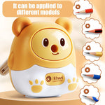 Pencil Sharpener Students Creative Children's Primary School Pencil Sharpener, Portable mini (Little Bear)