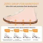 STQ KIDS Toddler Wide Toe Box Shoes:Boys Barefoot Shoe Kids Walking Shoes Boy Sneakers Non-Slip Zero Drop Toddler First Walking Shoe Comfortable Beigewhite Infant 4