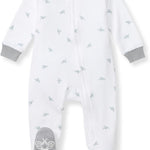 Burt's Bees Baby Baby Girls Pajamas, Zip Front Non-Slip Footed Sleeper Pjs, 100% Organic Cotton