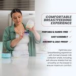 Zomee Z2 Hands-Free Double Electric Breast Pump – Portable Wearable Pump with 3 Modes, 19 Suction Levels & Silicone 8oz Collection Cups, Quiet Rechargeable Breastfeeding Pump