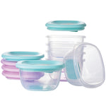 Liname Silicone Baby Food Containers (6 Pack) - Baby Food Storage Containers with Ventilation Valve for Reheating & Rubber Bottom for Easy Frozen Food Release - Baby Led Weaning & Feeding Essentials