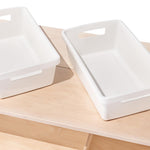 Lovevery, The Montessori Playshelf, 2-in-1 Storage Shelf Makes Toy Rotation and Storage Simple, 100% Birchwood Design