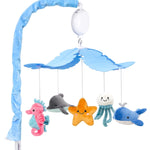 FEISIKE Baby Crib Mobile with 35 Lullabies, 3 Modes Rotation & Music, Adjustable Volume, Nursery Decor for Boys and Girls (Ocean Theme)