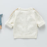 Curipeer Toddler Baby Knit Cardigan Sweater Soft Patterned Pompoms Outwear Coat 3T
