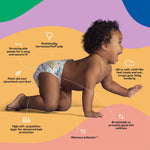 Hello Bello Diapers, Size Newborn (NB, Up to 10 lbs), 96 Count of Premium Disposable Baby Diapers in Umbrella and Koala Kids Designs, Hypoallergenic with Soft, Cloth-Like Feel