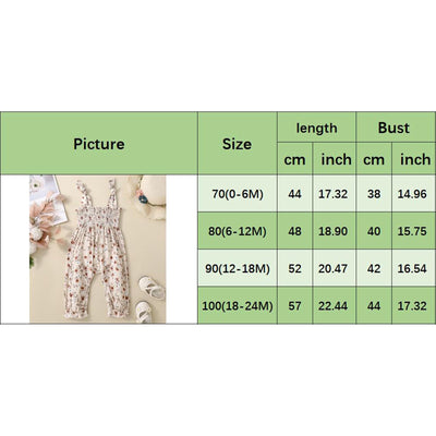 Sasaerucure Summer One Piece Outfits Infant Baby Girl Romper Jumpsuit Sleeveless Ruffle Halter Floral Bodysuit Clothes (Khaki, 12-18 Months)