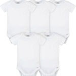 Gerber baby-boys 5 Pack Onesies Multi-packs Bundle Interlock 180 Gsm