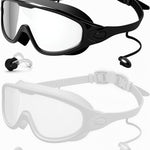 Rantizon Swim Goggles 2 Pack, Wide View Anti Fog&UV Swimming Goggles for Audlt, No Leaking Summer Gifts for Men Women Kid