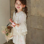 Baby Toddler Girls Cardigan Sweater Dress Cover Up Long Sleeve Knit Bolero Shrug Jacket Spring Embroidery Outwear Tops Beige