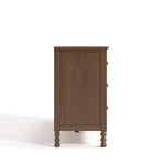 Storkcraft Rio 6 Drawer Dresser (Hazelnut) – GREENGUARD Gold Certified, Wood Dresser for Bedroom, Kids & Nursery Storage Chest, Safety Interlocking Drawers, Pre-Installed Tracks, Kids Chest