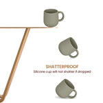 Mintlyfe Pack of 2 Silicone Drinking Mug Cup for Toddler Kids and Children (Color 1)