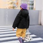 LAVIQK Baby Boys Girls Toddlers Winter Coats Hooded Puffer Jacket Down Snow Jacket Warm Fleece Coat Solid Outerwear 6-12-18-24 Months 1-2-3-4-5-6-7 Years