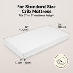 KeaBabies 2-Pack Baby Crib Sheets for Boys, Girls - 52x28 Viscose Derived from Bamboo Toddler Bed Sheets Neutral, Fitted Crib Mattress Cover for Standard Baby Bedding, Soft & Cozy (Rose)