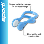 Sporti 6-Pack Swimming Nose Clips - Blue