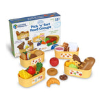 Learning Resources New Sprouts Pick ‘n’ Sort Food Groups - Grocery Store Pretend Play Food Kitchen Accessories, Ages 18 Months+, 26 Pieces