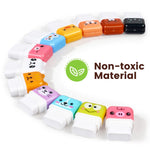 Sooez 12 Pack Pencil Erasers, Cute Erasers Pencil Eraser with Clean up Roller Pencil Eraser Shaving Roller Case Erasers for Party Favors Gift Supplies