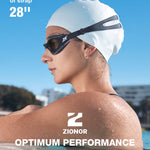ZIONOR Swim Goggles, Upgraded G1 Polarized Swimming Goggles UV Protection Anti-fog Adjustable Strap for Men Women Adult Indoor or Outdoor (Polarized Smoke Lens)