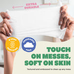 DYPER Newborn Sensitive Baby Wipes Unscented (224 Count), 99.9% Water-Based, Plant-Based & Hypoallergenic - Gentle for Sensitive Skin, Plastic-Free Multi-Use Wet Wipes (Pack of 4) Packaging May Vary