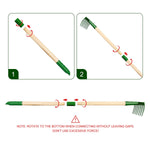 Duckura Kids Gardening Tools Set - 7pcs Wheelbarrow Set for Kids with Shovel, Rake, Leaf Rake, Summer Outdoor Yard Digging Weed Birthday Gifts Toys, Easter for Boys Girls Age 2 3+ Years(Green)