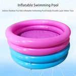 CALIDAKA Inflatable Swimming Pools for 0-3 Years, Inflatable Kiddie Paddling Pools, Blow Up Small Lounge Pools Outdoor Inflatable Swimming Pool (Blue)