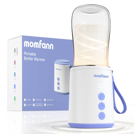Momfann portable bottle warmer with packaging on a white background