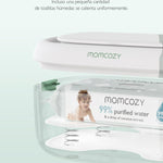 Momcozy Upgrade Wipe Warmer, Dual Seals for Maximum Moisture Wipe Dispenser, Innovative Spring Design, Compatible with 60-80pcs Wipes, Diaper Wipe Warmer with Night Light, 4 Modes of Temperature