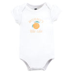 Hudson Baby Unisex Baby Cotton Bodysuits, Citrus Mint, 3-6 Months