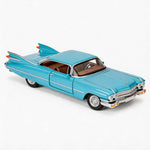 WAKAKAC Model Car 1/32 Eldorado Biarritz Series 62 Toy Car, Pull Back Diecast Collectible Car Toy with Sounds＆Lights for Kids Boys Girls and Adults, Gift Blue