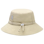 FUOITA UPF 50+ Baby Sun hat Baby Bucket hat with Strings Summer Sun Protection Infant Sun hat for Kids Khaki