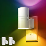 L LOHAS LED Night Light Plug in, Night Lights Plug into Wall, Light Sensor, 0-100LM, Soft White 3000K, Dimmable Night Light, Modern Nightlight for Hallway Bedroom Stairway, 2 Pack