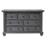 Oxford Baby London Lane 7 Drawer Dresser, Arctic Gray, undermount drawer glides