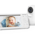 Momcozy Video Baby Monitor, 1080P 5" HD Baby Monitor with Camera & Wall Mount, Infrared Night Vision, 5000mAh Battery, 2-Way Audio, Temperature Sensor, Lullabies, 960ft Range, Ideal for New Moms, BM01