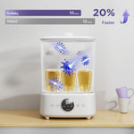 YunBaby Baby Bottle Sterilizer and Dryer, 5-in-1 Electric Steam Cleaner with 2-Layer Large Capacity, Universal for All Baby Items, Bottles/Accessories, One-Touch Control & Auto Shut Off