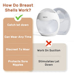 NCVI Manual Breast Pump 20mm Flange and Silicone Breast Milk Collector Catcher, BPA Free