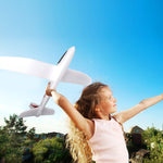 TOYANDONA 1PC Foam Glider Airplane, 39 inch Large Throwing Glider Planes Lightweight Outdoor Flying Glider Airplane Toys for Girls Boys Party Favor or Gift