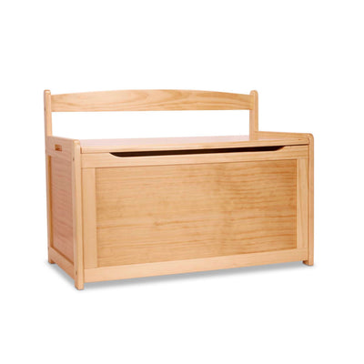 Melissa & Doug Wooden Toy Chest - Light Wood Furniture for Playroom, Blonde Kids Toy Box, Wooden Box Storage Organizer, Children's Furniture Chest