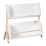Babyletto Tally Storage Bookshelf in White and Washed Natural