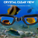 Vorshape Swim Goggles Pack of 2 Swimming Goggle No Leaking Adult Men Women Youth, Aqua & Black Pink, Anti Fog