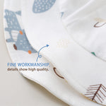 pureborn Newborn Unisex Baby Sun Hat Wide Brims Bucket Hat Sun Protection with Straps Colorful Fox 0-3 Months