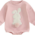 FOCUSNORM Thanksgiving Newborn Baby Girl Outfit Toddler Pumpkin Sweatshirt Romper Long Sleeve Onesie Infant Fall Clothes