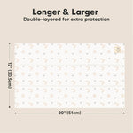 Organic Burp Cloths Baby Boy, Girl - 6-Pack Large 100% Cotton Burping Cloths for Babies, Spit Up Rags, Super Absorbent, Ultra Soft Newborn Rag, Gender Neutral, Machine Washable, Durable (Prairie)