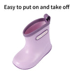 NQTOER Toddler Kids Rain Boots for Boys Girls Easy-on Lightweight Waterproof Rainboots Baby