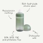mushie Soft Spout Sippy Cup 10 fl oz | 6 Months+ (Dried Thyme)
